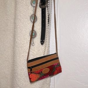 Small crossbody floral purse